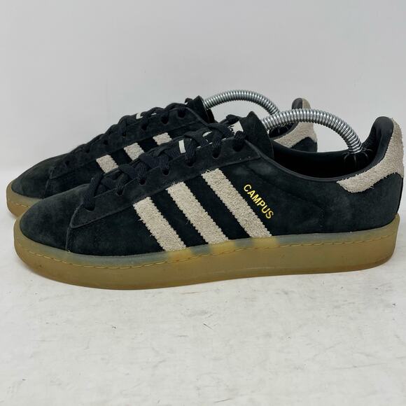 adidas Shoes - Adidas Campus Low Black Suede Gum Sole Womens Size 6